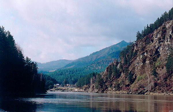 Река Катунь на турбазе Катунь