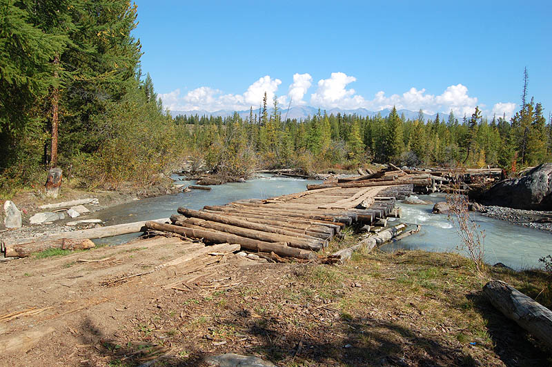 Мост через Актру возле перевалки. 