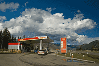 Автозаправка в Акташе.