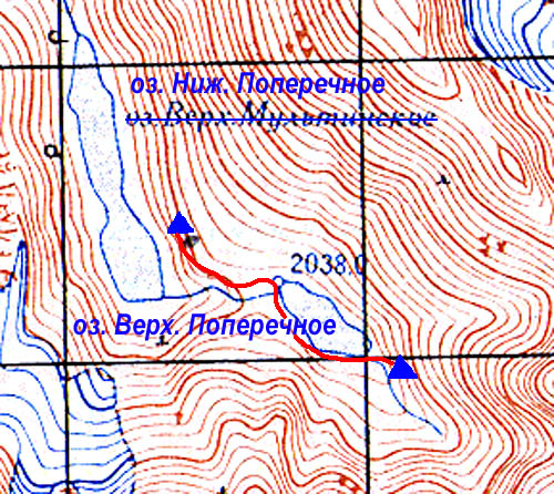 Карта пройденного маршрута на 11 июля 2010 года. Мультинское кольцо.