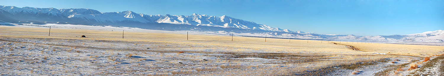 846 км. Курайская степь. Северо-Чуйский хребет. 